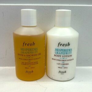 Fresh's Body Wash & Lotion Duo Gift Set- Hesperides Grapefruit scent